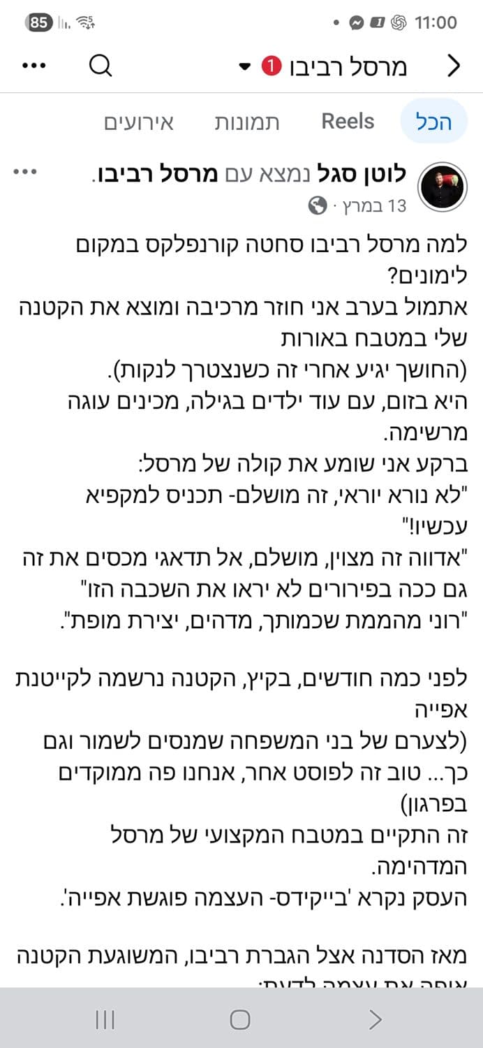פוסט לוטן סגל חלק 1